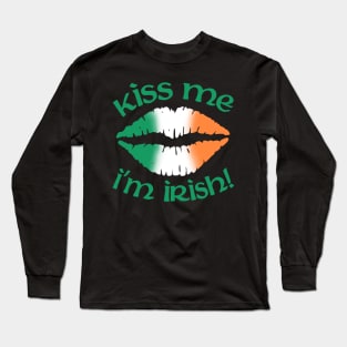 Kiss me I'm Irish Long Sleeve T-Shirt